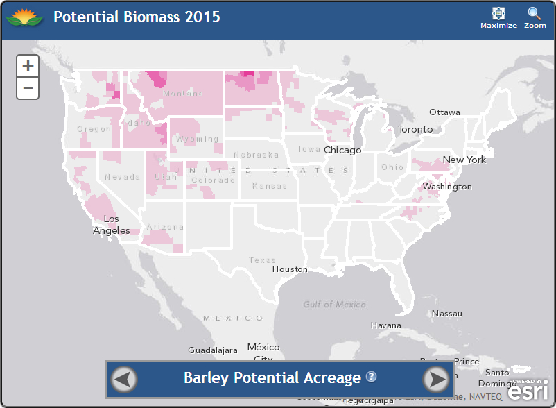 Potential Biomass 2015 Map Image