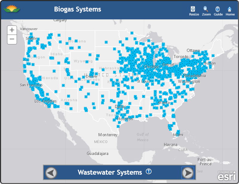 Biogas Systems Map Image